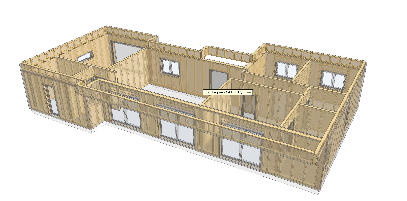 Estrutura de madeira Casas Mistral